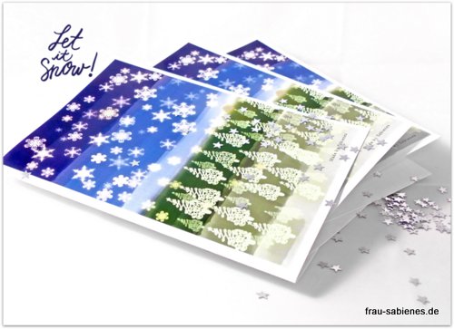 snowy paostcards